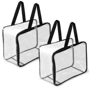 Pack of 2 Transparent Storage Bag