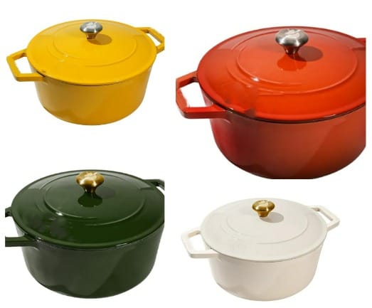 Cast Iron Bread Oven | Free Sponge & Holder | 20cm | Rust Free, Patented Coating, FDA Compliant